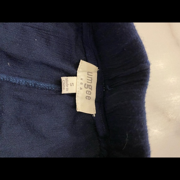 Blue/white ombré flowy pants SIZE: S - Picture 3 of 3